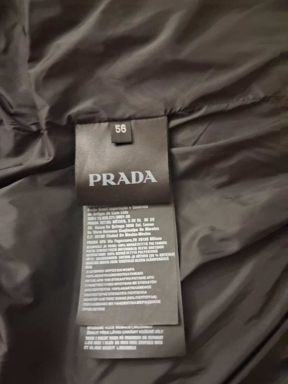 Prada Black Quilted Hooded Puffer Jacket - Picture 7 of 16